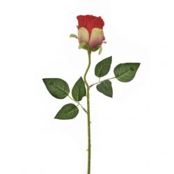 Selyemvirág rózsa szál 54cm piros