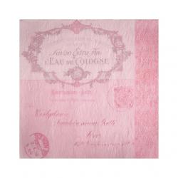 Papír Szalvéta 3 rétegû - Fiorentina Lettre rózsaszín 33x33cm rózsaszín S/16
