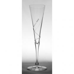 Üveg pohár swarovski dísszel pezsgő 120ml S/6