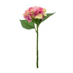 Selyemvirág Hortenzia rózsaszín 32x12cm