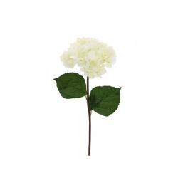 Selyemvirág Hortenzia mûanyag 56cm fehér