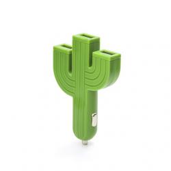Kaktusz alakú autós töltő, 3 USB csatlakozóval