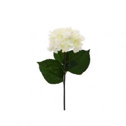 Selyemvirág Hortenzia mûanyag 48cm fehér