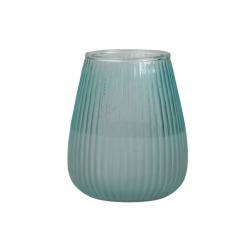Váza üveg 11,5x13cm kék