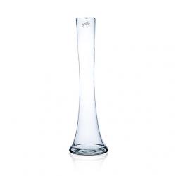 Üveg váza 13,6x50cm átlátszó