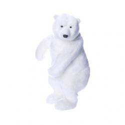Jegesmedve álló mûanyag,textil 11,5x10x19,5cm fehér