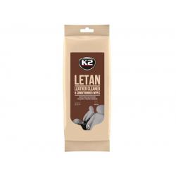 LETAN WIPES Bőrkárpitos törlőkendők, K2-01920