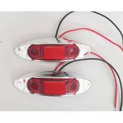 4 LED-es szélesséjelző, helyzetjelző - piros - 12/24V
