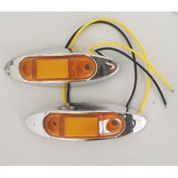 4 LED-es szélesséjelző, helyzetjelző - sárga - 12/24V